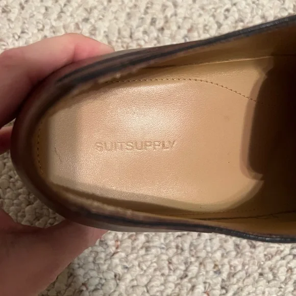 SuitSupply Men's Italian Leather Lace
Up Oxford Shoes - Picture 6 of 7